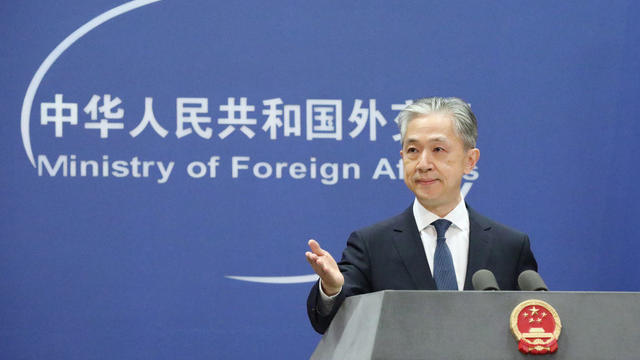 Chinese Foreign Ministry spokesperson Wang Wenbin attends a regular press conference on May 24, 2022, in Beijing, China. 