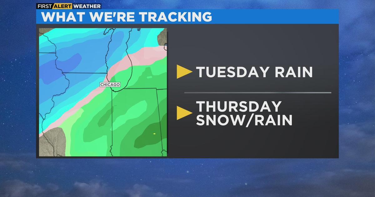 Chicago First Alert Weather Tuesday Rain Cbs Chicago