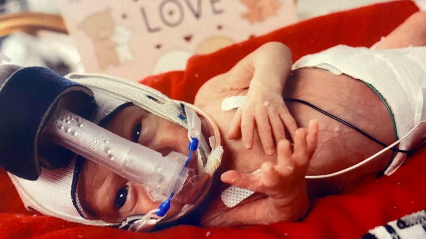 Cupid visits little sweethearts in NICU