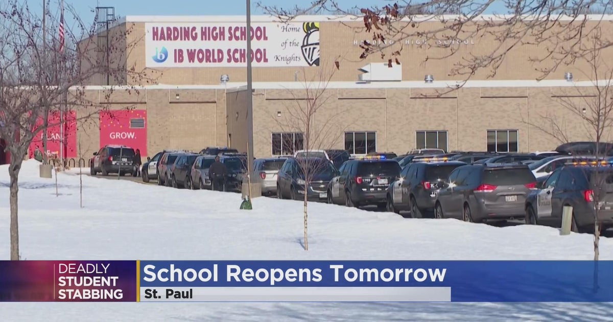 Harding High School reopening after fatal stabbing - CBS Minnesota