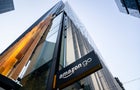 Looking up at Amazon headquarters buildling 