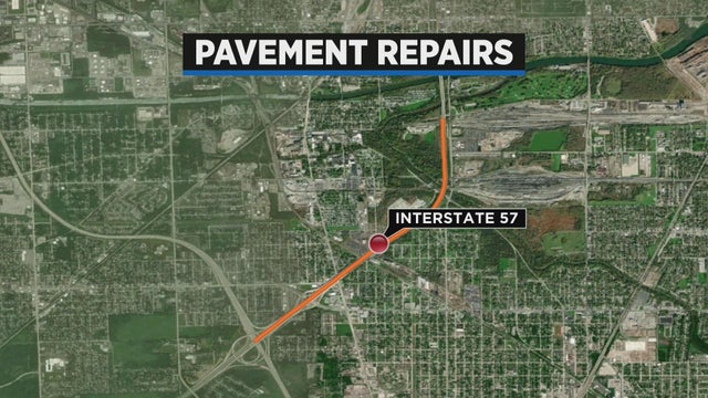 I-57 pavement repairs 