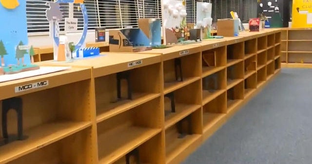 Florida classroom bookshelves left empty as education reform law goes into effect