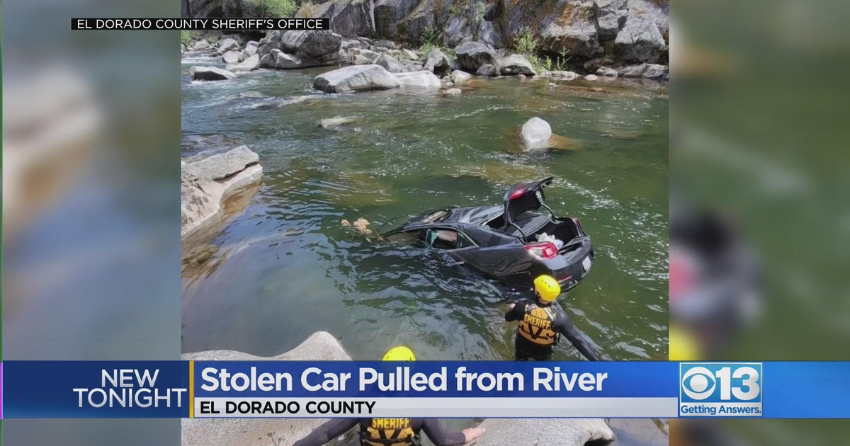 Stolen car pulled from river in El Dorado County