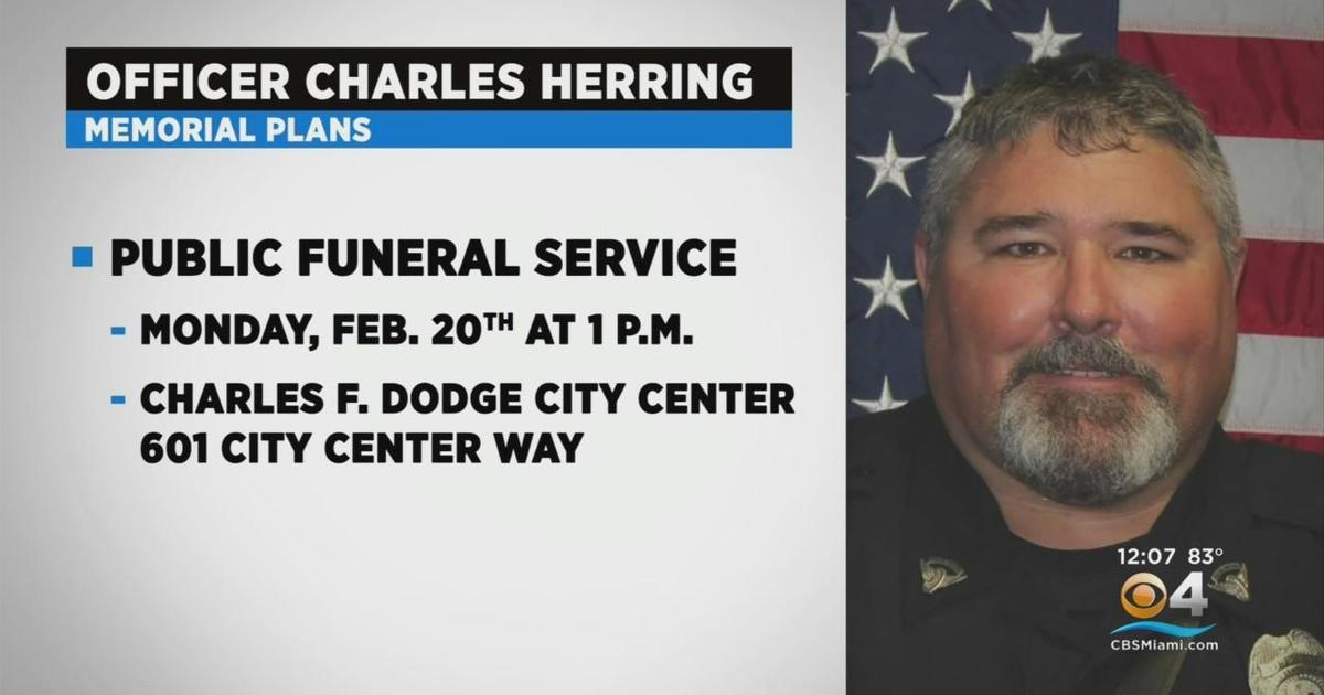 Funeral services Monday for fallen Pembroke Pines law enforcement Officer Charles Herring