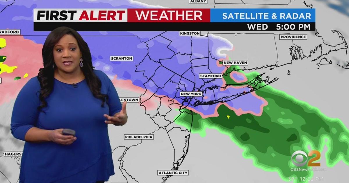 First Alert Weather: Tracking Wintry Mix Tomorrow - CBS New York