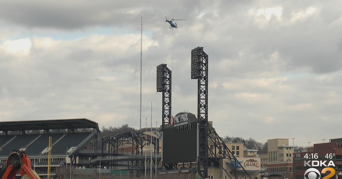 Pittsburgh Pirates begin installing new scoreboard at PNC Park - CBS