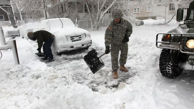 Winter Storm Strikes Massachusetts 