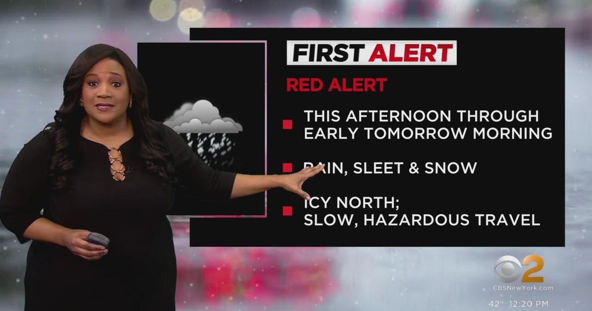 First Alert Weather: Red Alert for wintry mix headed our way - CBS New York