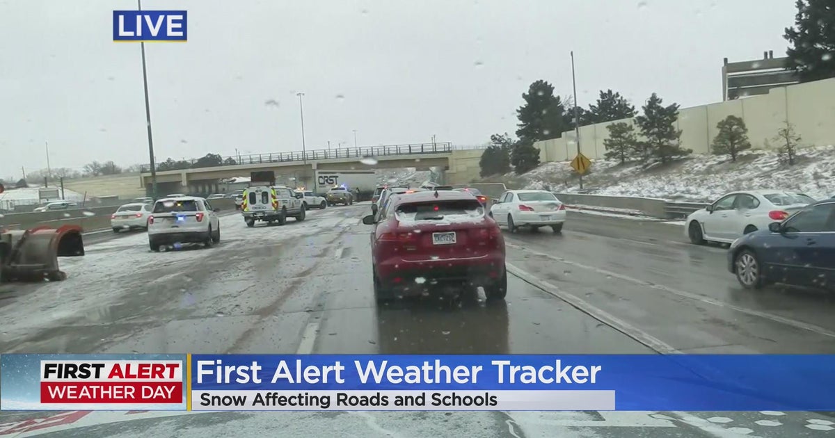Crashed semi on I-25 leads to major backup in Denver Tech Center - CBS ...