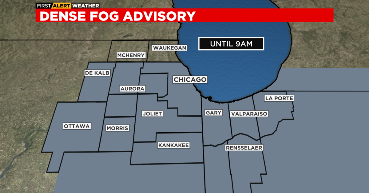 Chicago Weather Alert Dense Fog Advisory, rain and ice threat lingers