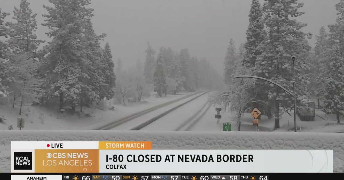 Snowfall shuts down I80 in Northern California CBS Los Angeles
