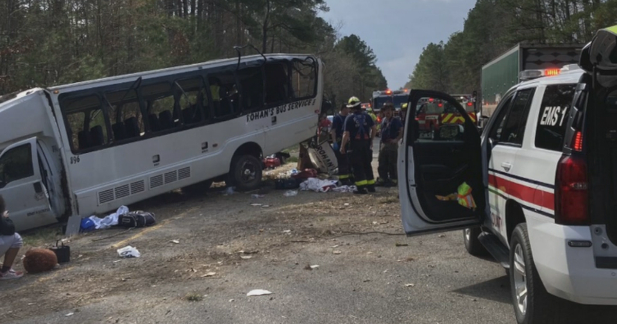 Bus with Delaware State University students crashes in Virginia CBS