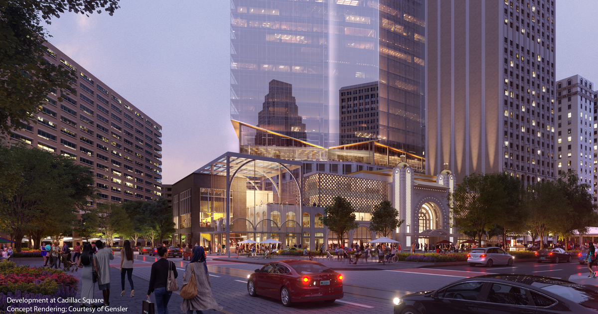 Bedrock announces plans for Cadillac Square development - CBS Detroit