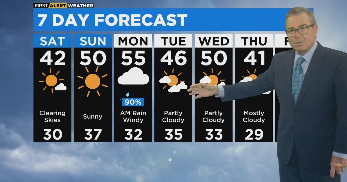 First Alert Weather: Clearing skies, rising temps - CBS Chicago