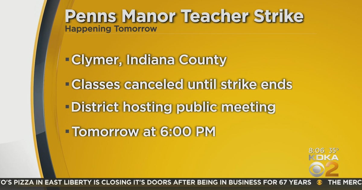 Penns Manor teacher strike to begin Monday CBS Pittsburgh