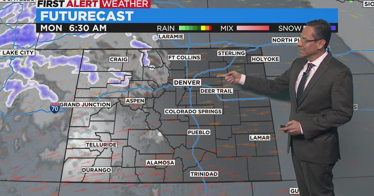 Windy and Warm east with wind and some snow mountains - CBS Colorado