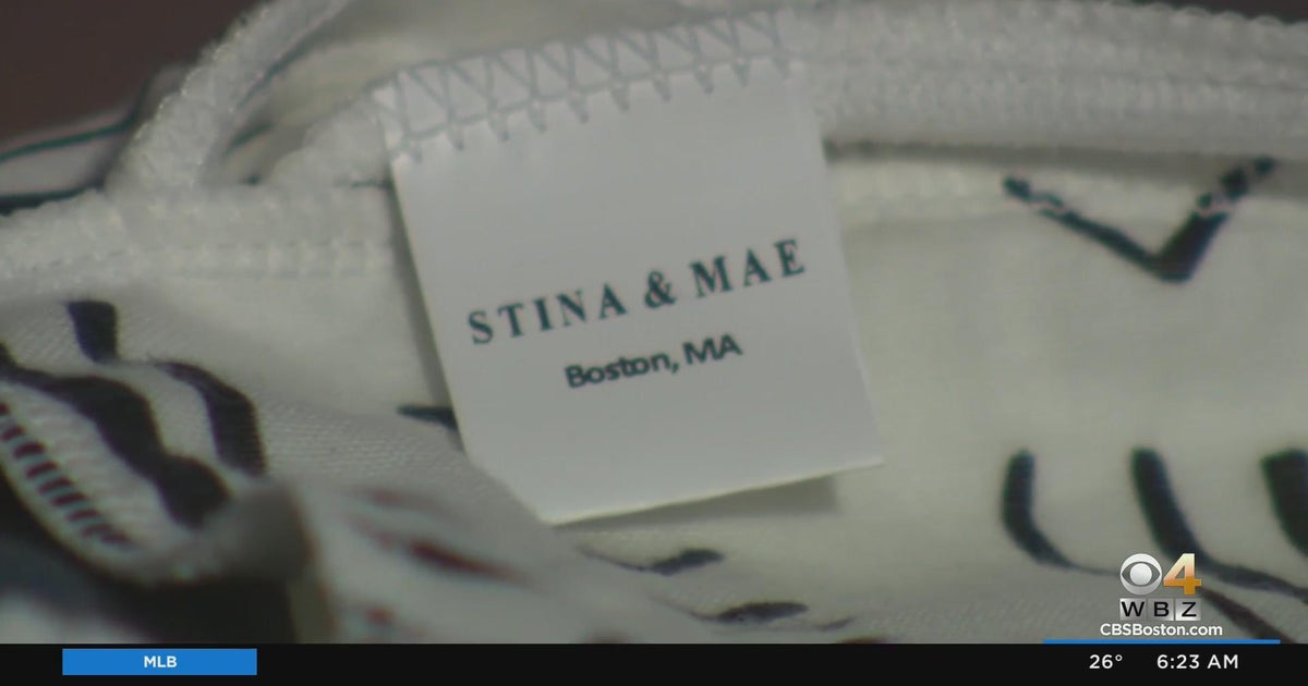 Former fashion reporter creates baby brand Stina & Mae in Fall River - CBS Boston