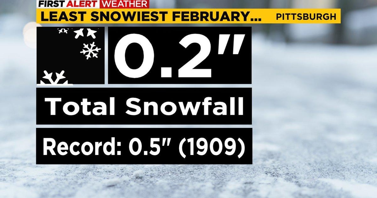 This month was Pittsburgh's least snowiest February on record CBS