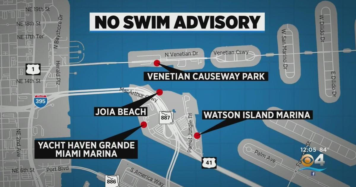 No Swim Advisory for portions of Biscayne Bay