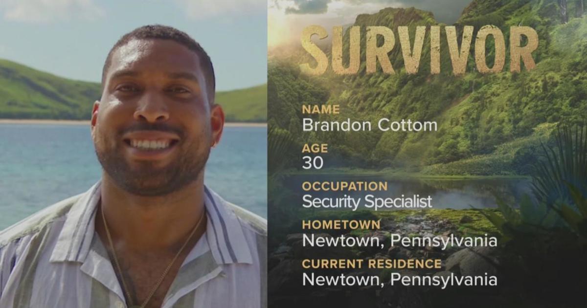 New 'Survivor' cast includes Brandon Cottom, a former pro football player  from Bucks County