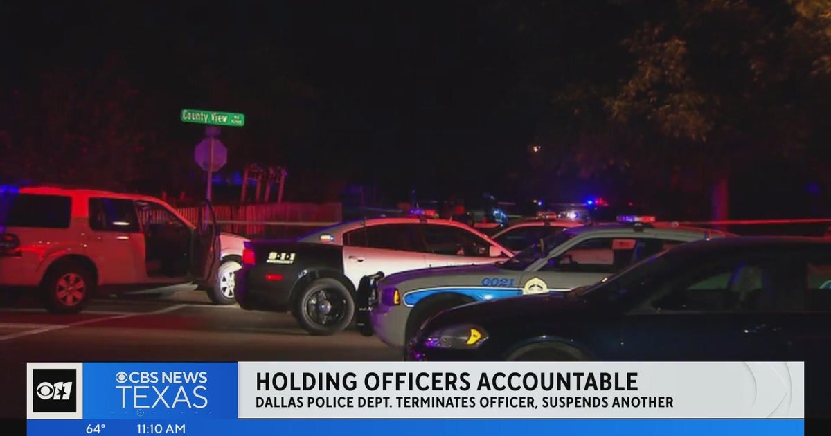 Dallas Police Department terminates officer, suspends another CBS Texas