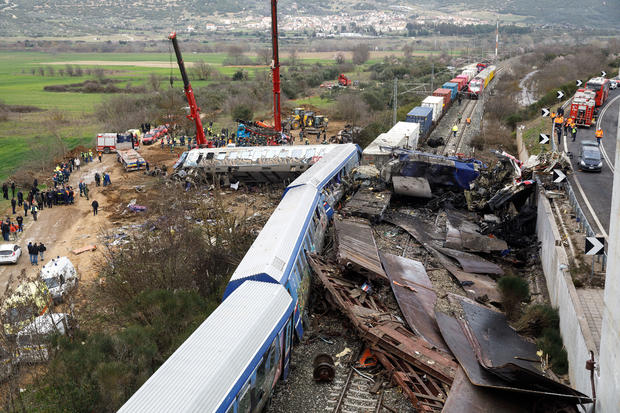 Two Trains Collide in Greece Leaving at Least 36 People Dead 