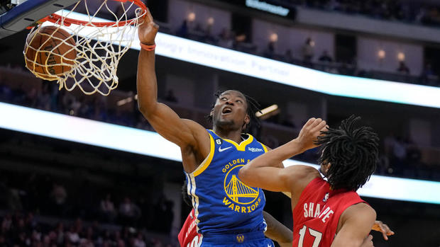 Golden State Warriors forward Jonathan Kuminga 