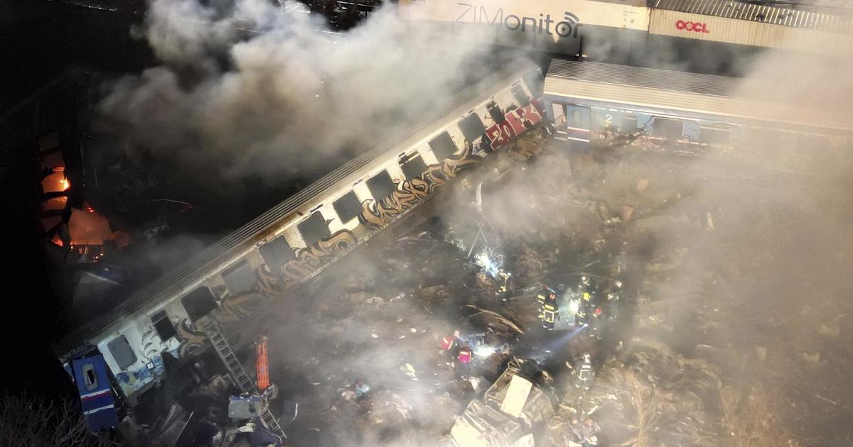 Fiery train crash in Greece kills 26, injures at least 85