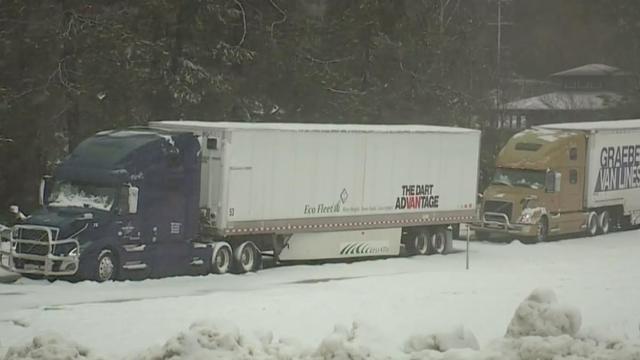 trucks along interstate 80 