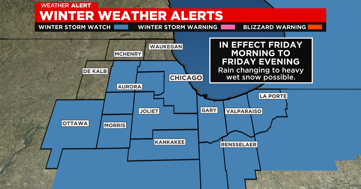 Winter storm watch ahead - CBS Chicago