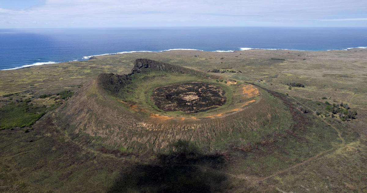 New moai statue found in Easter Island volcano crater: "A really unique discovery"