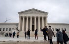 People Gather Outside The Supreme Court To Support President Biden's Student Debt Relief Plan 