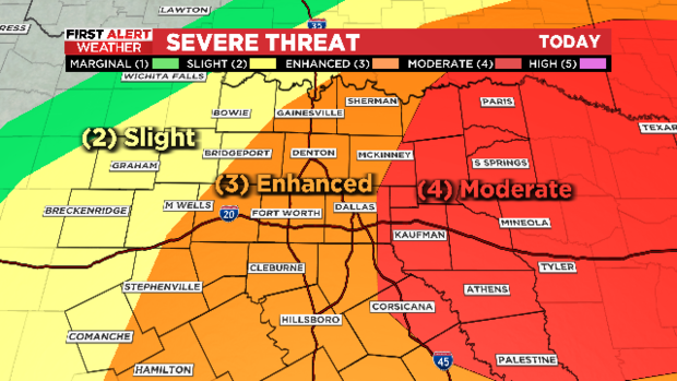 Severe storms expected to roll through North Texas Thursday 