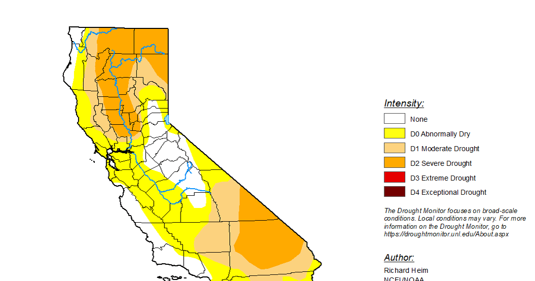 Some California regions now free of drought after recent rain and snow