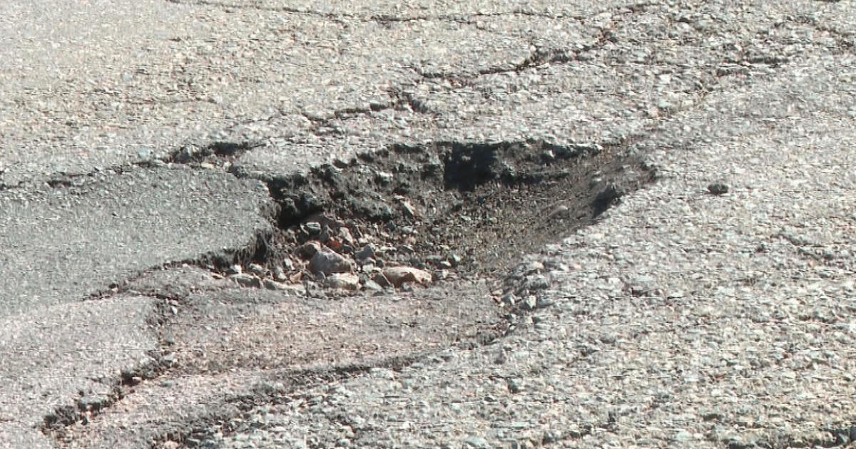 'Just plain awful': Pothole season underway in Boston - CBS Boston
