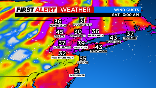 NYC March 3 forecast 