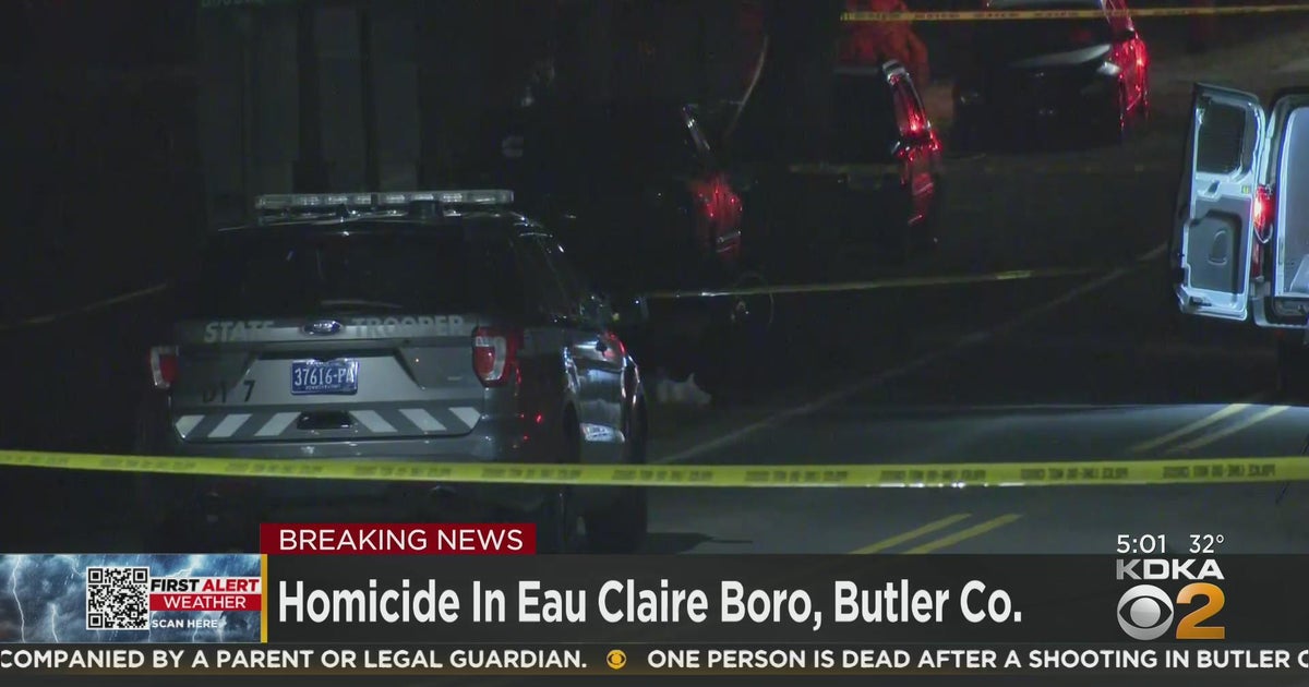 Police investigating homicide in Eau Claire, Butler County CBS Pittsburgh