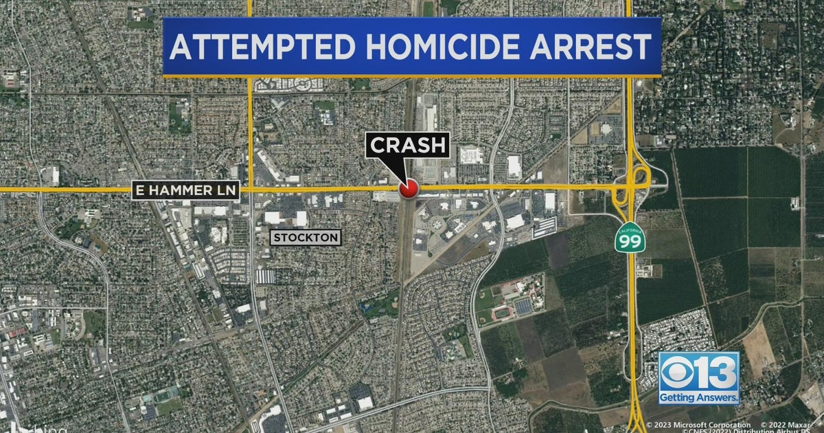 Man accused of threatening woman with knife, ramming her car in Stockton