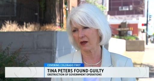 Former Mesa County Clerk Tina Peters guilty of obstruction not guilty