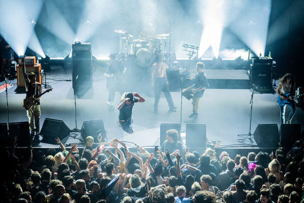 Turnstile performs at the Warfield 