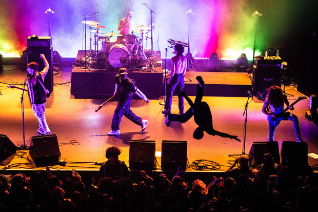 Turnstile performs at the Warfield 