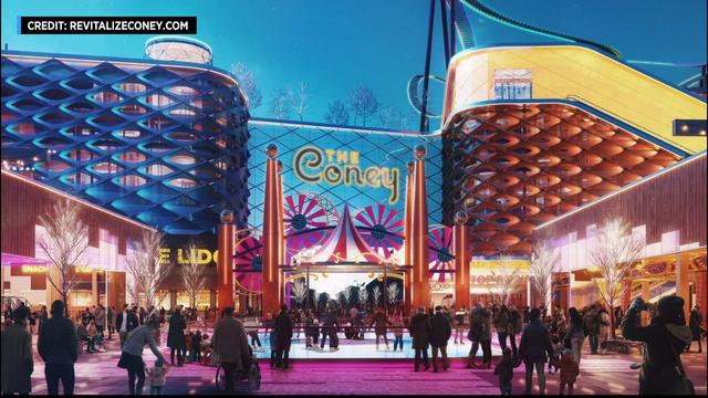 Renderings for a casino called The Coney. 