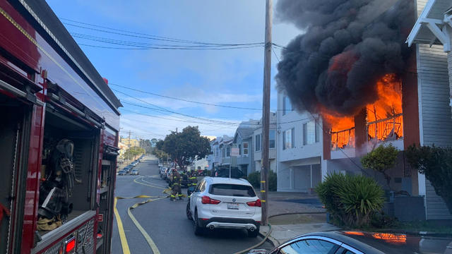 House fire burning in SF's Outer Richmond 
