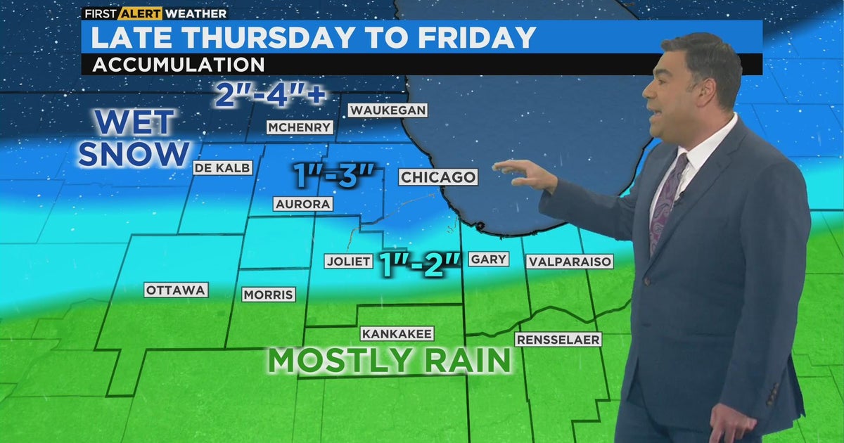 Chicago First Alert Weather: Snow coming later this week - CBS Chicago