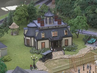 Kit Edificio Ospedale Moderno In Scala HO Per Plastico Ferroviario, Outland Models