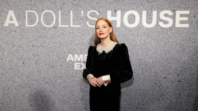 Jessica Chastain attends the opening night of "A Doll's House" at Hudson Theatre on March 09, 2023 in New York City. 