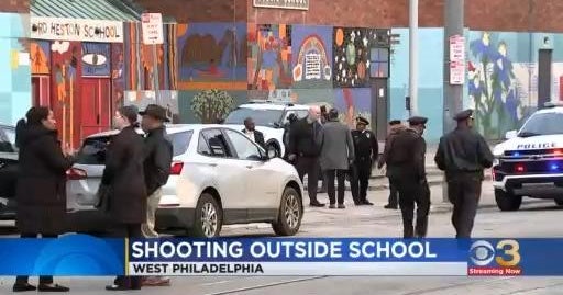 At least 10 shots fired outside school in West Philly - CBS Philadelphia