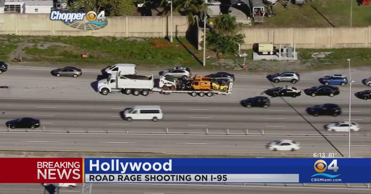 Road rage leads to a shooting on I-95 near from Hollywood Blvd - CBS Miami