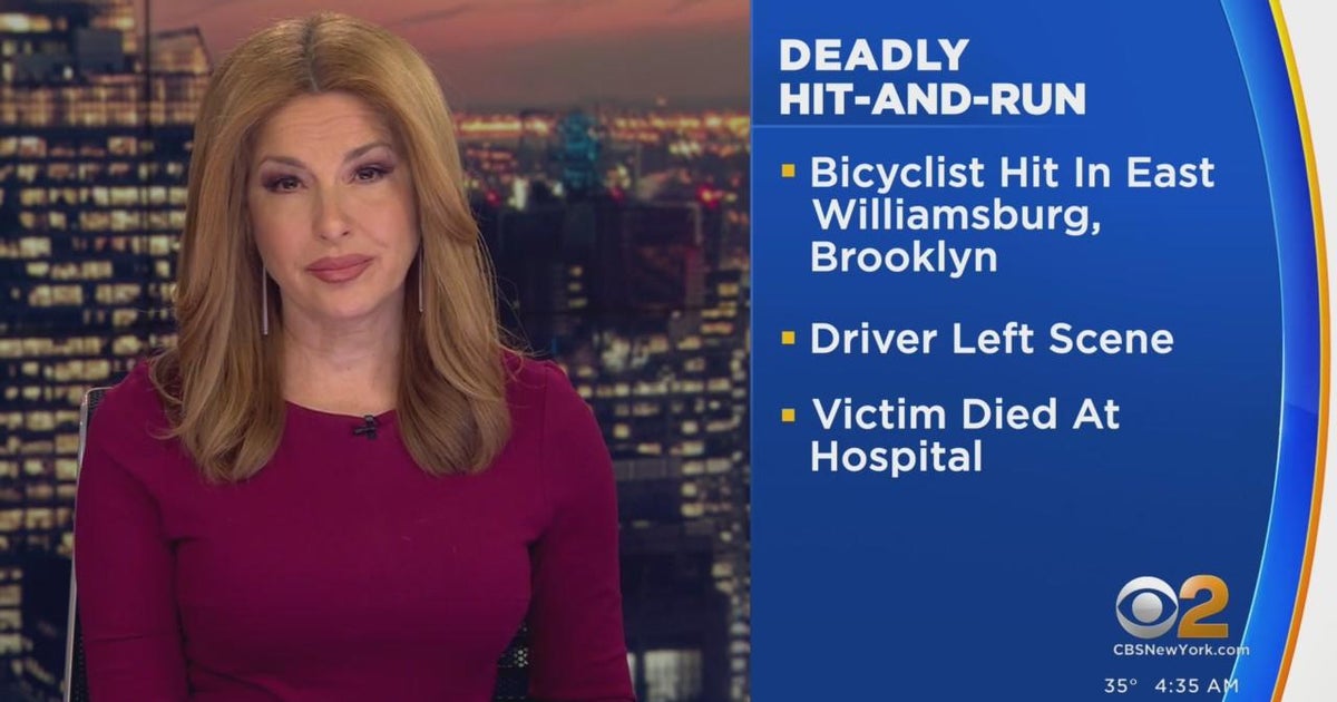 Driver wanted after bicyclist hit and killed in Brooklyn - CBS New York